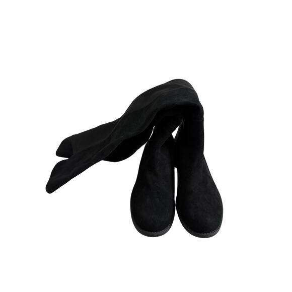 Stuart Weitzman 5050 Boot Over The Knee Leather Suede Size 5.5 Block Heel NEW - Picture 4 of 8